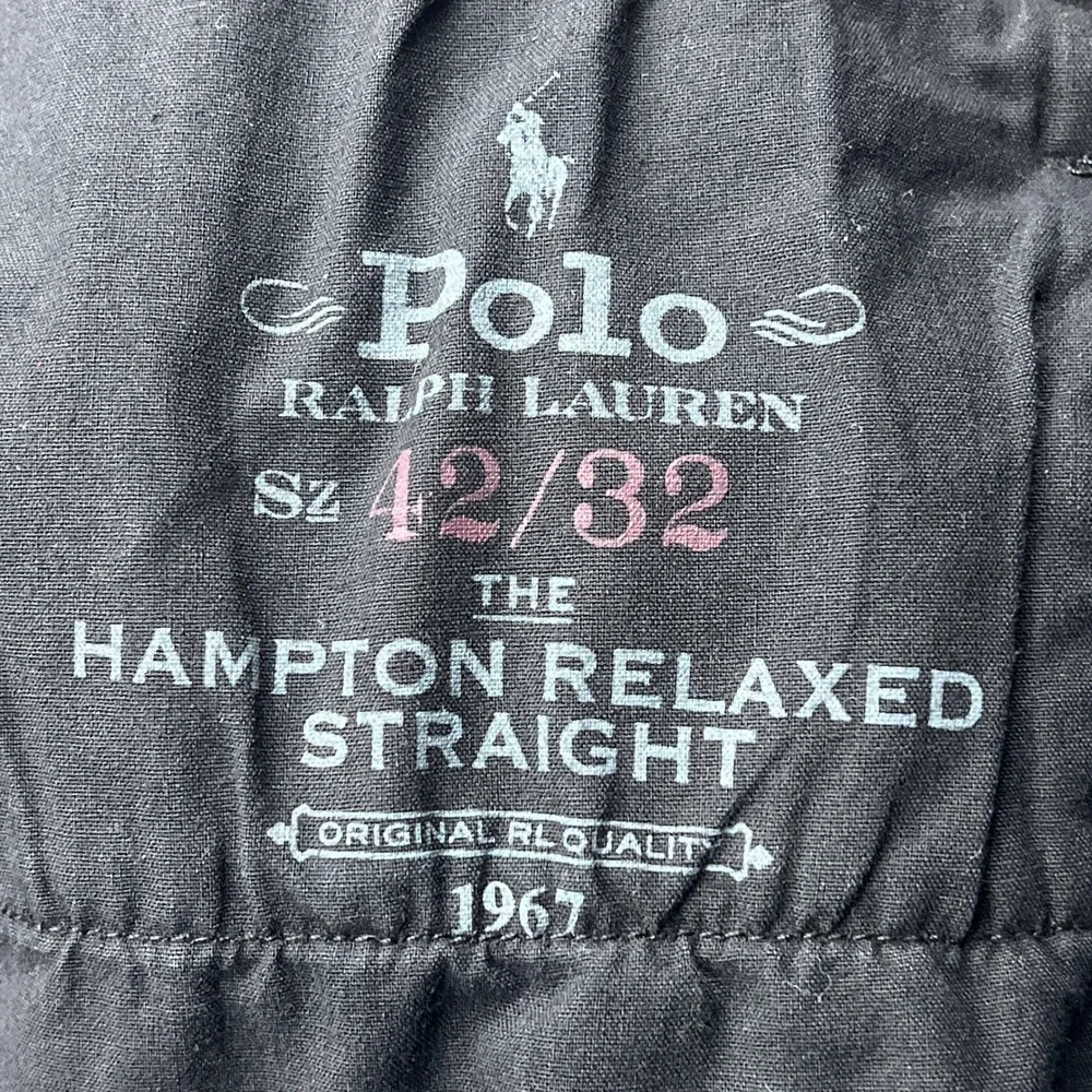 Polo Ralph Lauren Pants Men's 42x32 Black Hampton Relaxed Straight Stretch Denim